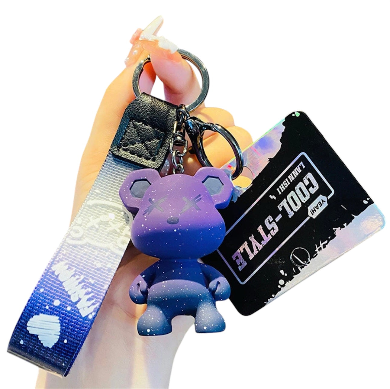 GRAFFITI BEAR KEYCHAIN
