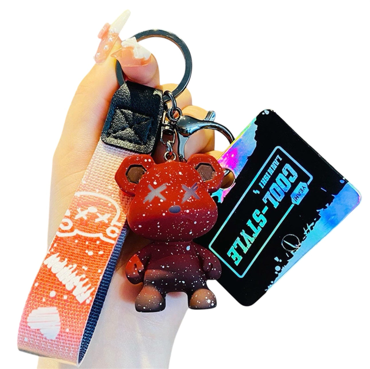 GRAFFITI BEAR KEYCHAIN