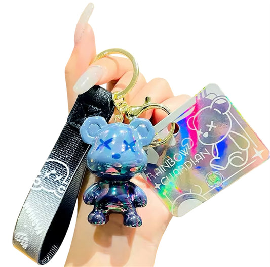 GRADIENT BEAR KEYCHAIN