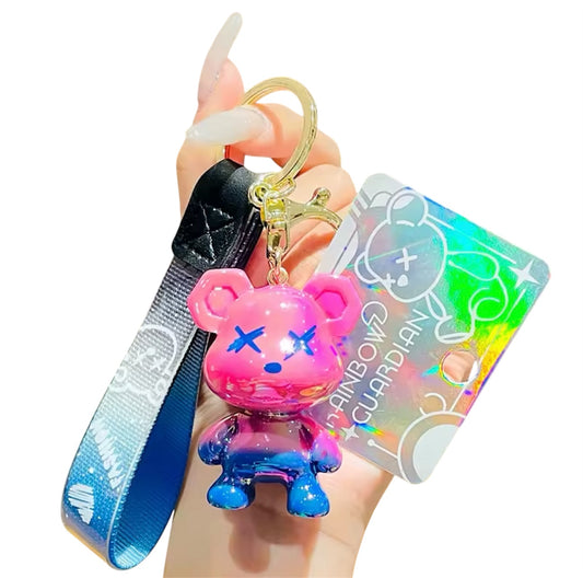 GRADIENT BEAR KEYCHAIN